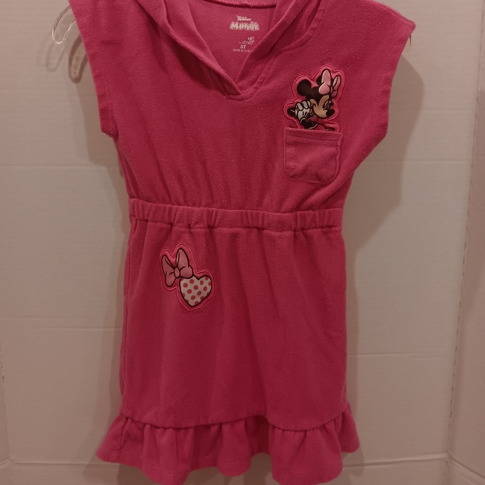 Disney Pink Minnie Terry Cloth Cover Up Size 5T